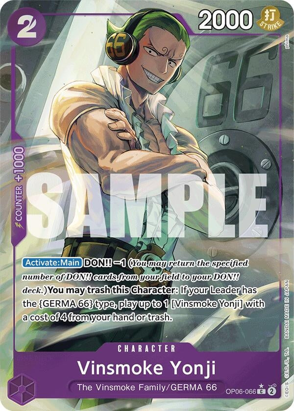 Image for Vinsmoke Yonji (OP06-066) (Full Art) (Premium Booster -The Best-) (OP06-066) - One Piece Card Game