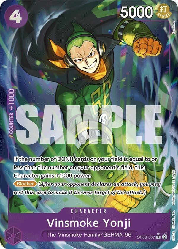 Image for Vinsmoke Yonji (OP06-067) (Full Art) (Premium Booster -The Best-) (OP06-067) - One Piece Card Game