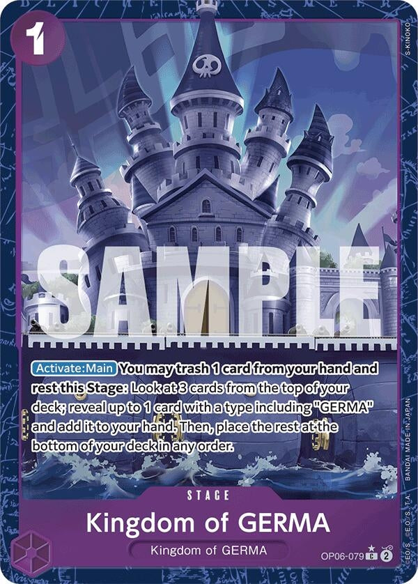 Image for Kingdom of GERMA (Alternate Art) (Premium Booster -The Best-) (OP06-079) - One Piece Card Game