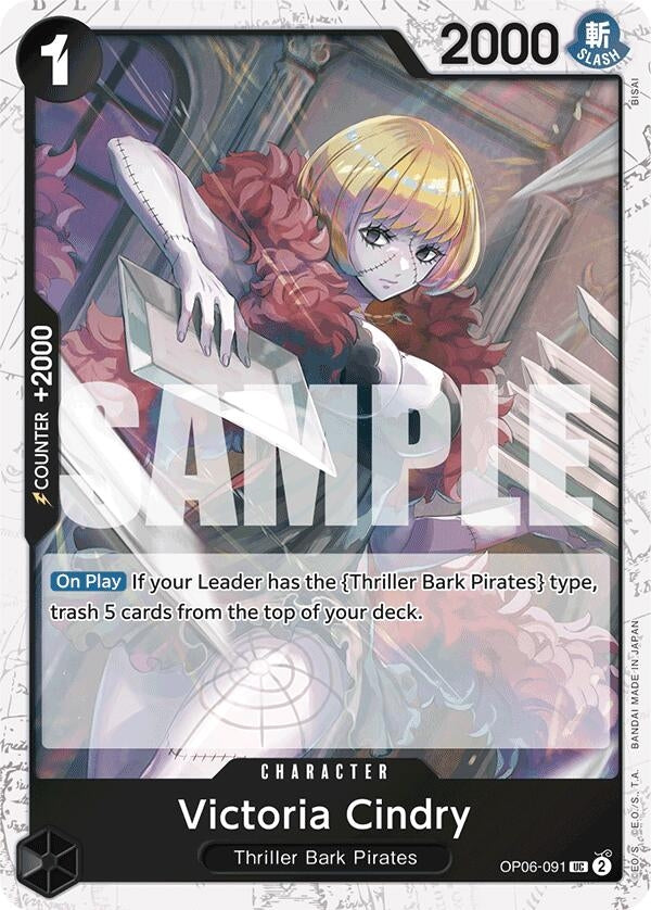 Image for Victoria Cindry (Jolly Roger Foil) (Premium Booster -The Best-) (OP06-091) - One Piece Card Game
