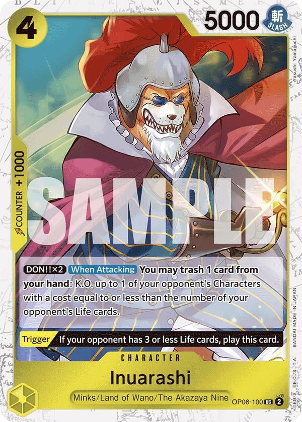 Image for Inuarashi (Jolly Roger Foil) (Premium Booster -The Best-) (OP06-100) - One Piece Card Game
