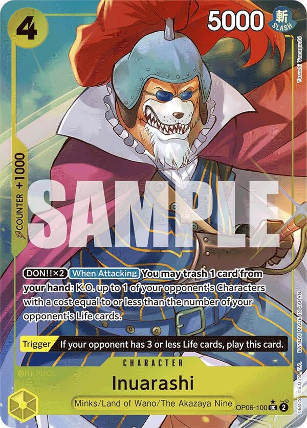 Image for Inuarashi (Full Art) (Premium Booster -The Best-) (OP06-100) - One Piece Card Game