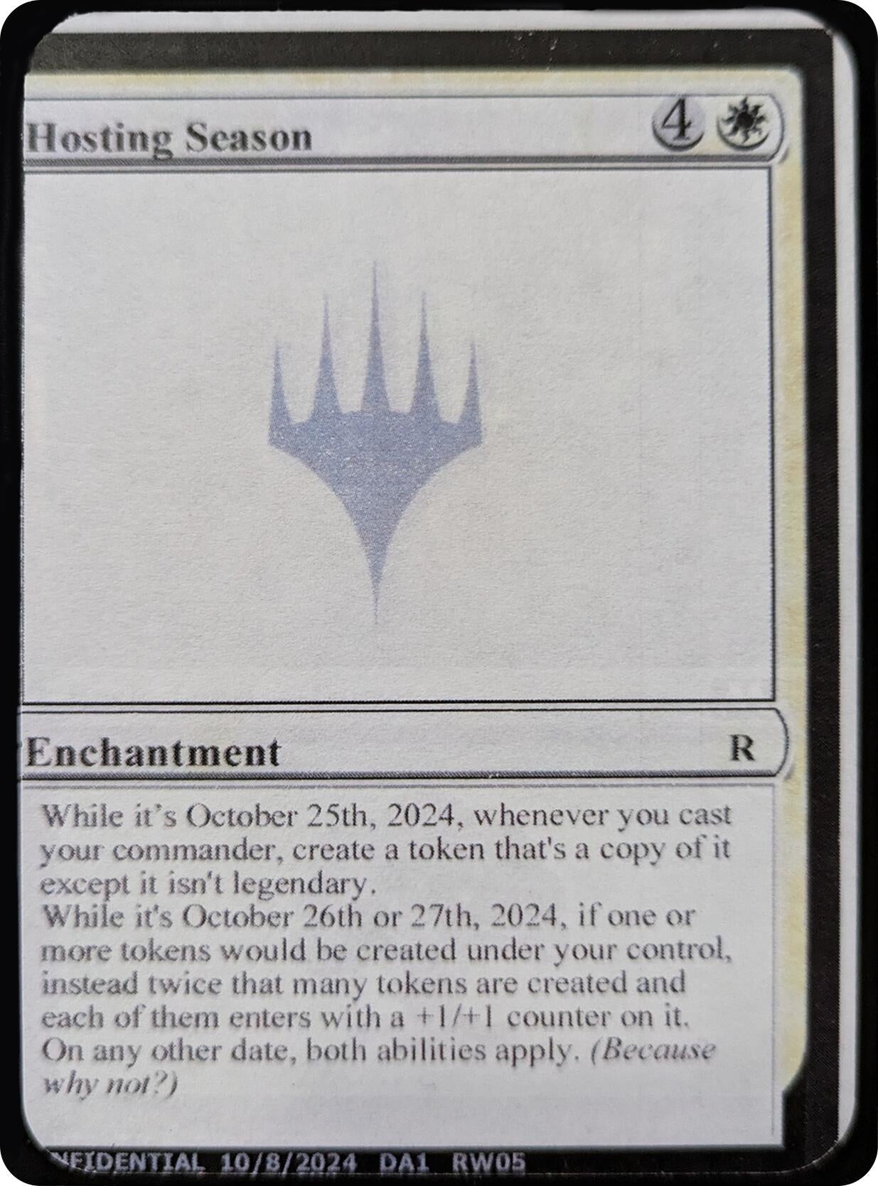 Image for Hosting Season (Un-Known Event Playtest Cards) - Magic: The Gathering