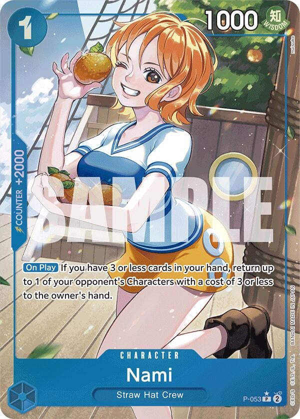 Image for Nami (P-053) (Full Art) (Premium Booster -The Best-) (P-053) - One Piece Card Game