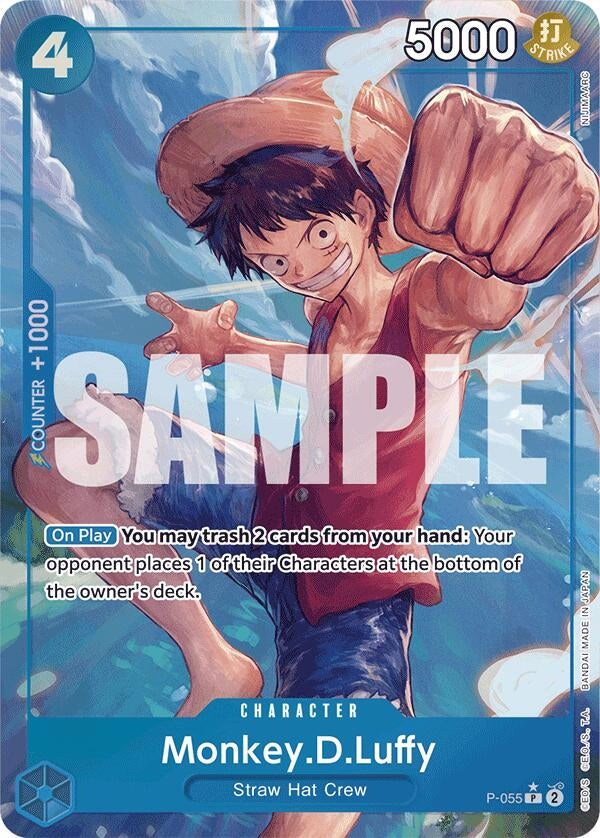 Image for Monkey.D.Luffy (P-055) (Full Art) (Premium Booster -The Best-) (P-055) - One Piece Card Game