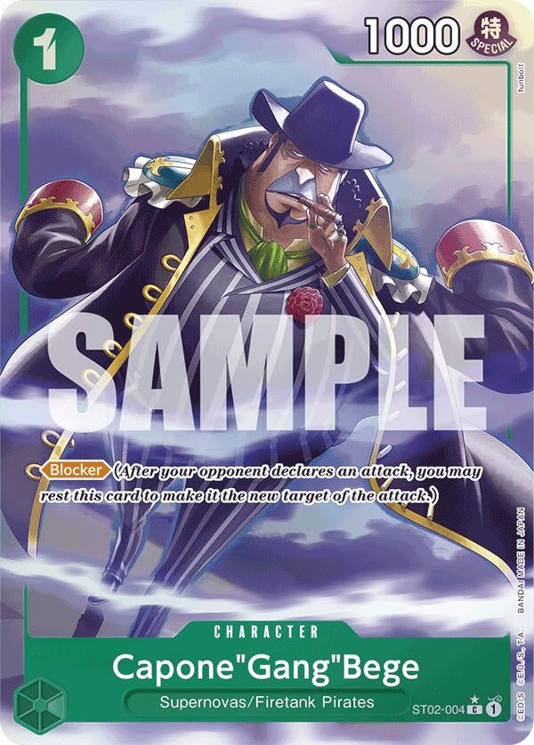 Image for Capone"Gang"Bege (ST02-004) (Alternate Art) (Premium Booster -The Best-) (ST02-004) - One Piece Card Game