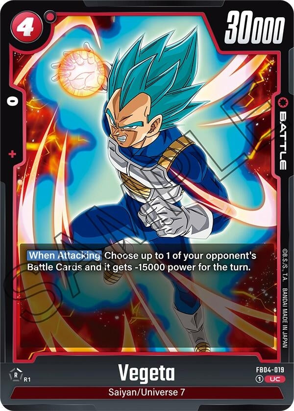 Image for Vegeta - FB04-019 (Ultra Limit) (FB04-019) - Dragon Ball Super: Fusion World