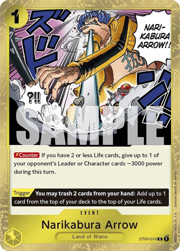 Image for Narikabura Arrow (Jolly Roger Foil) (Premium Booster -The Best-) (ST09-014) - One Piece Card Game