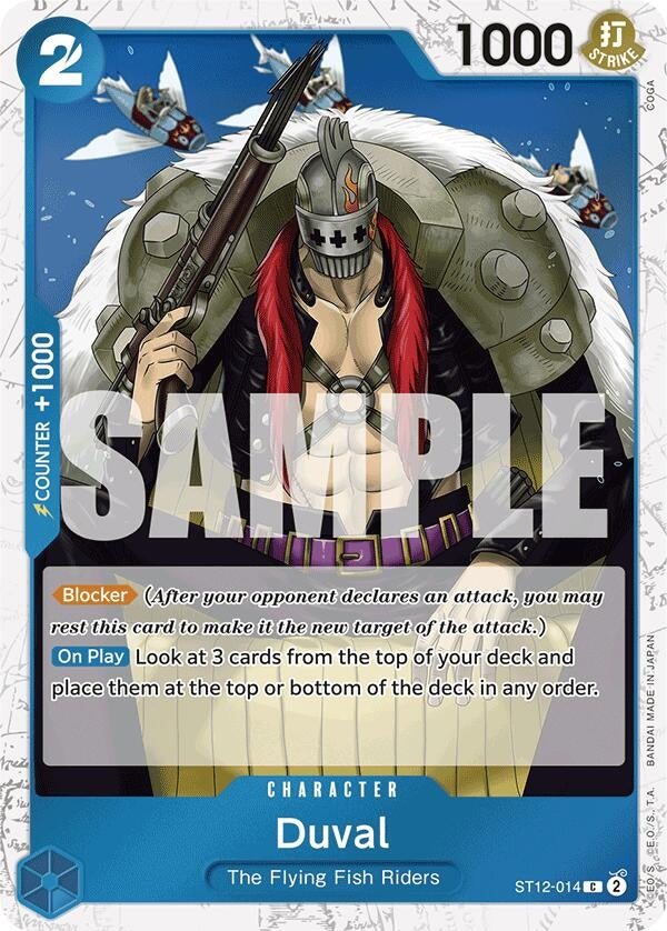 Image for Duval (Jolly Roger Foil) (Premium Booster -The Best-) (ST12-014) - One Piece Card Game