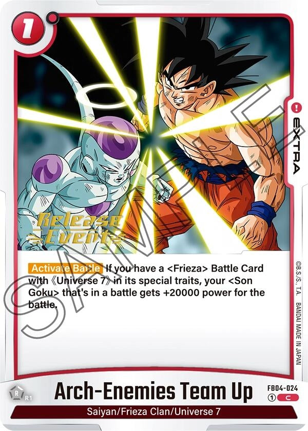Image for Arch-Enemies Team Up (Ultra Limit Release Event Cards) (FB04-024) - Dragon Ball Super: Fusion World