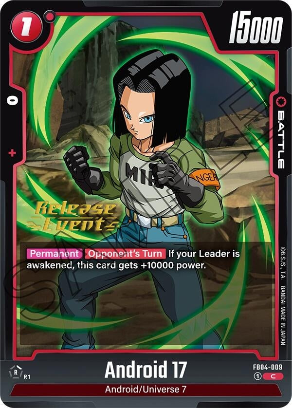 Image for Android 17 (Ultra Limit Release Event Cards) (FB04-009) - Dragon Ball Super: Fusion World