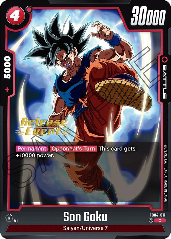 Image for Son Goku - FB04-011 (Ultra Limit Release Event Cards) (FB04-011) - Dragon Ball Super: Fusion World