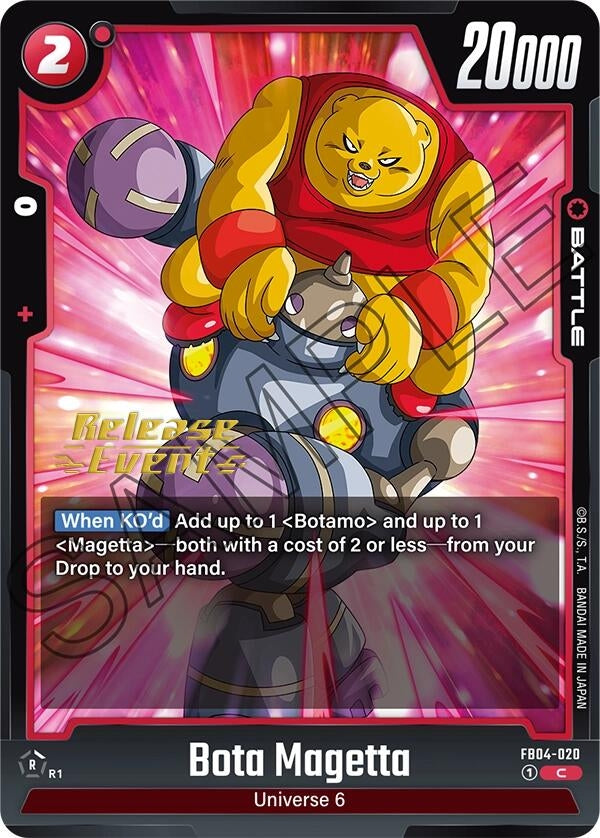 Image for Bota Magetta (Ultra Limit Release Event Cards) (FB04-020) - Dragon Ball Super: Fusion World