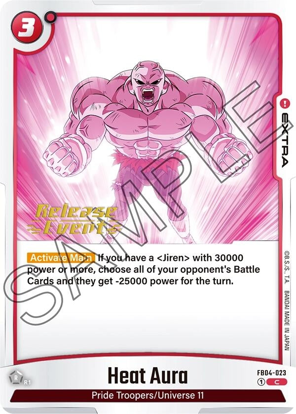 Image for Heat Aura (Ultra Limit Release Event Cards) (FB04-023) - Dragon Ball Super: Fusion World