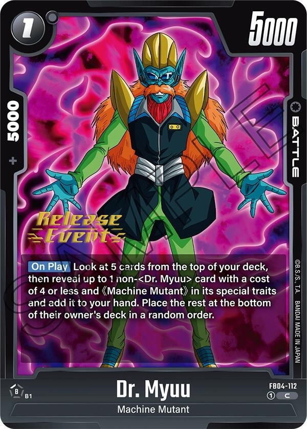 Image for Dr. Myuu (Ultra Limit Release Event Cards) (FB04-112) - Dragon Ball Super: Fusion World