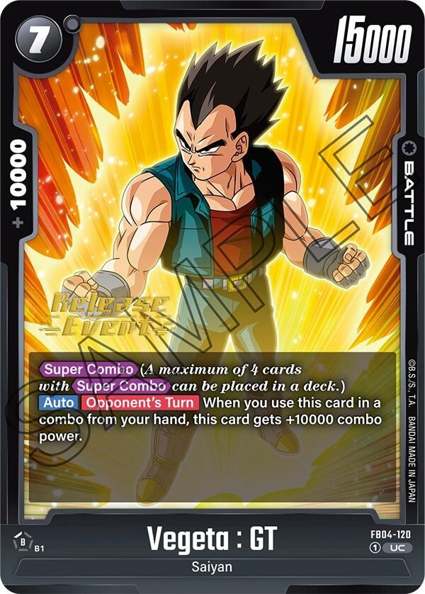 Image for Vegeta : GT (Ultra Limit Release Event Cards) (FB04-120) - Dragon Ball Super: Fusion World