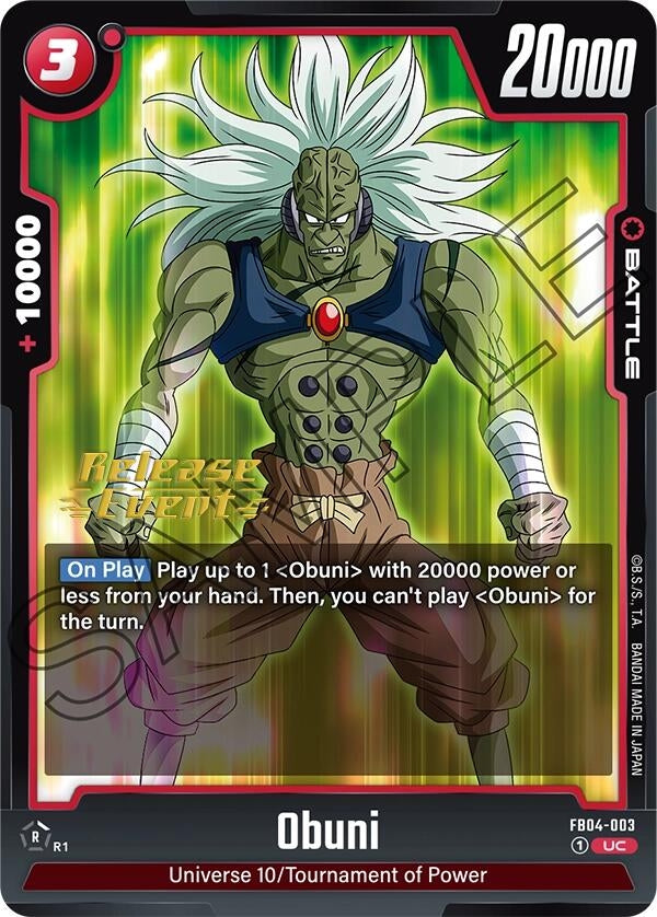 Image for Obuni (Ultra Limit Release Event Cards) (FB04-003) - Dragon Ball Super: Fusion World