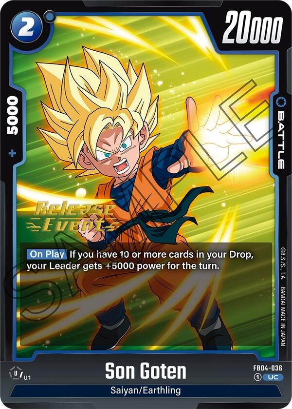 Image for Son Goten (Ultra Limit Release Event Cards) (FB04-036) - Dragon Ball Super: Fusion World