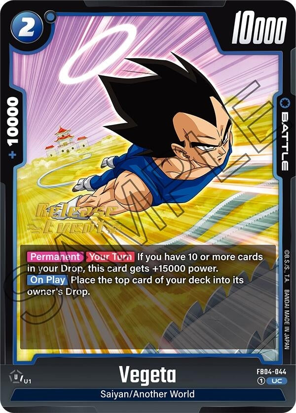 Image for Vegeta - FB04-044 (Ultra Limit Release Event Cards) (FB04-044) - Dragon Ball Super: Fusion World