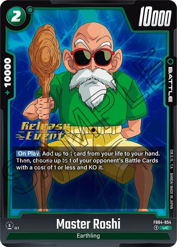 Image for Master Roshi (Ultra Limit Release Event Cards) (FB04-054) - Dragon Ball Super: Fusion World