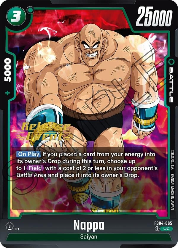 Image for Nappa - FB04-065 (Ultra Limit Release Event Cards) (FB04-065) - Dragon Ball Super: Fusion World