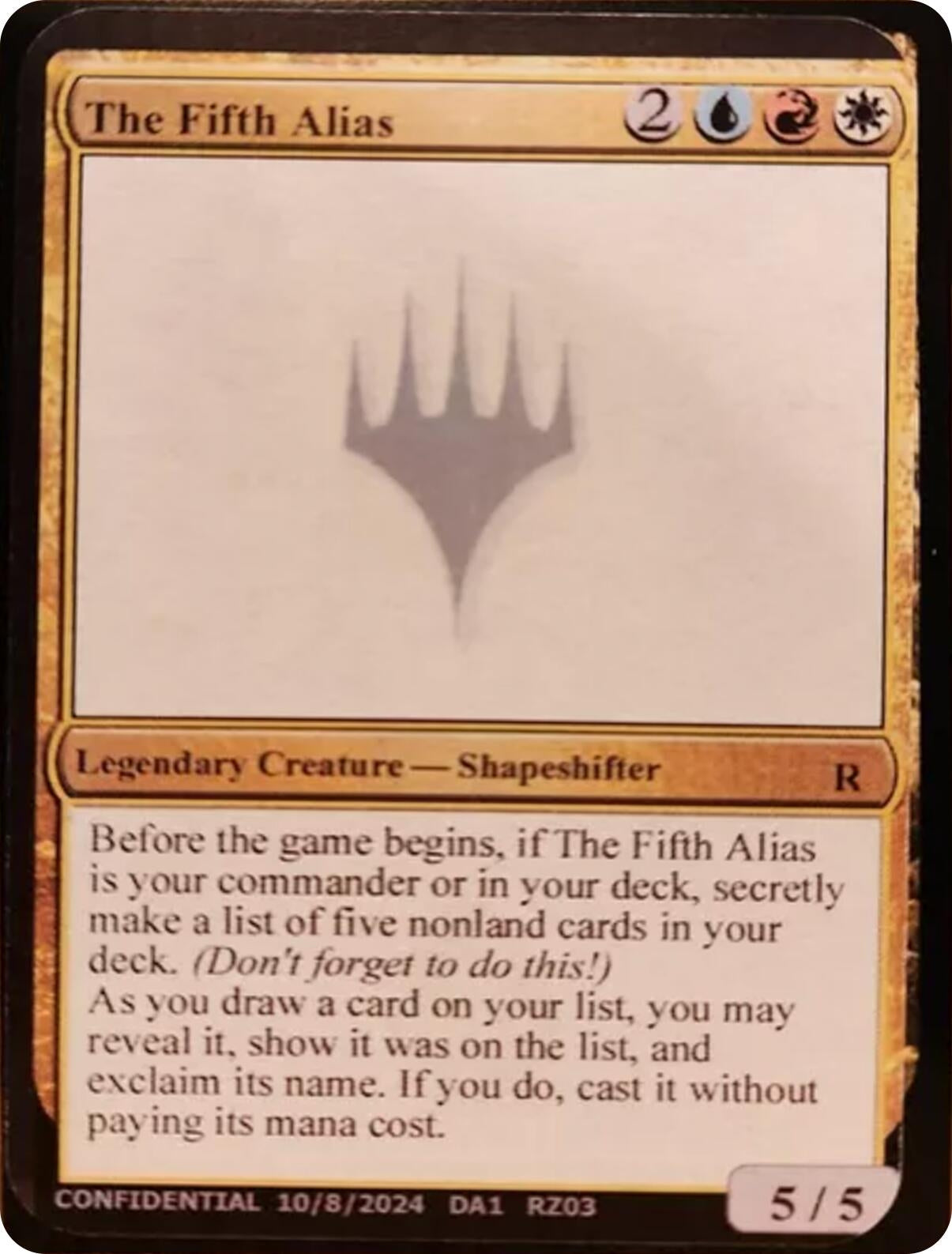 Image for The Fifth Alias (Un-Known Event Playtest Cards) - Magic: The Gathering