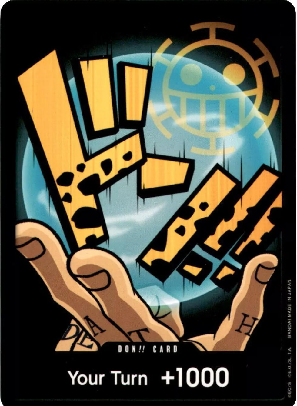 Image for DON!! Card (Trafalgar Law) (Premium Booster -The Best-) - One Piece Card Game