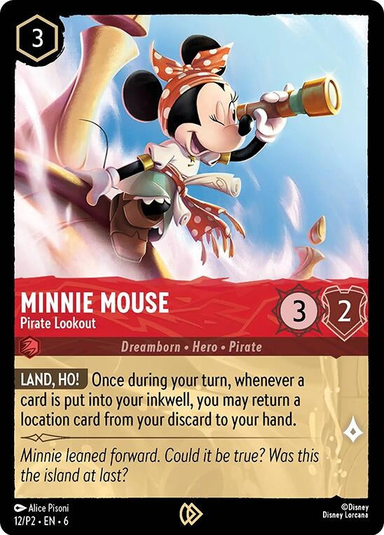Image for Minnie Mouse - Pirate Lookout (Disney Lorcana Promo Cards) (12) - Disney Lorcana