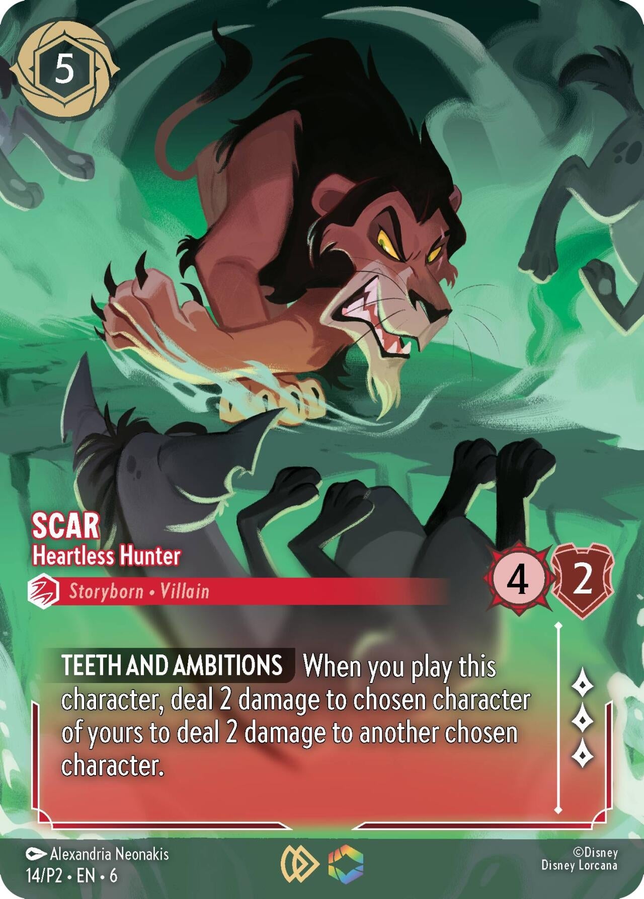 Image for Scar - Heartless Hunter (Store Championship) (Disney Lorcana Promo Cards) (14) - Disney Lorcana