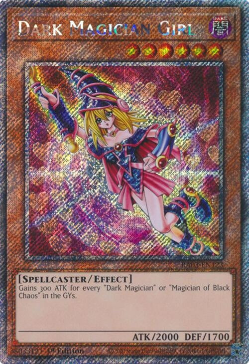 Image for Dark Magician Girl (Platinum Secret Rare) (C) (Quarter Century Bonanza) (RA03-EN123) - YuGiOh