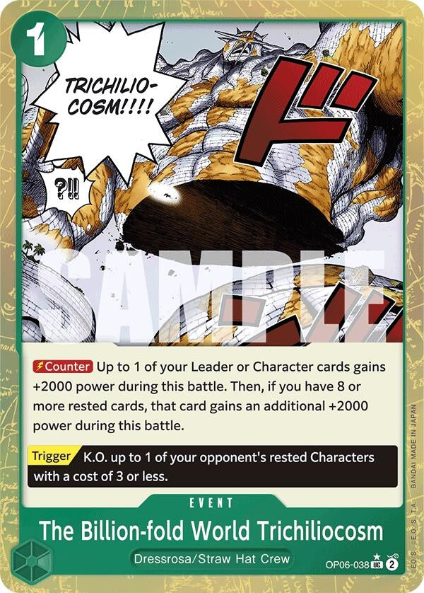 Image for The Billion-fold World Trichiliocosm (Textured Foil) (Premium Booster -The Best-) (OP06-038) - One Piece Card Game