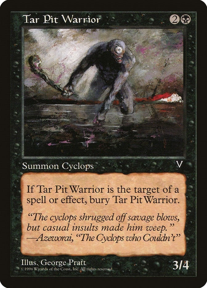 Image for Tar Pit Warrior (Visions) - Magic: The Gathering