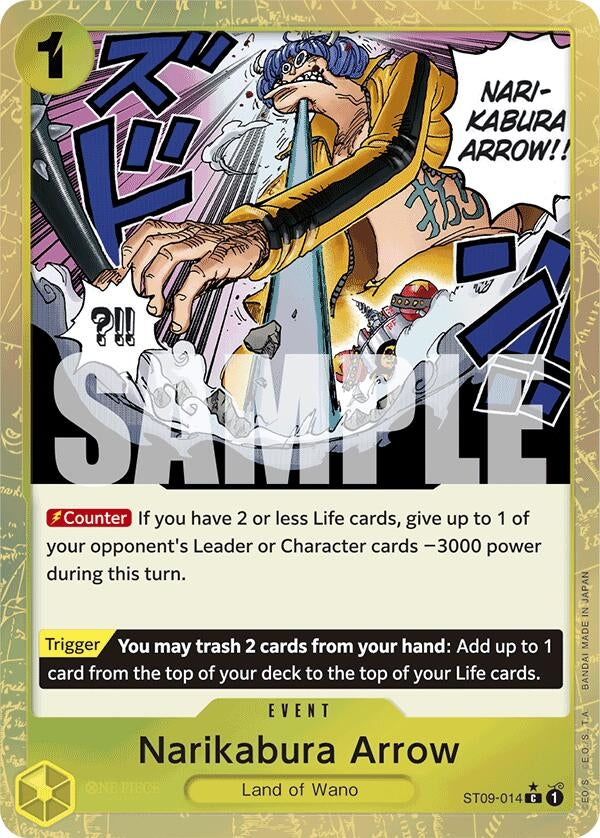 Image for Narikabura Arrow (Textured Foil) (Premium Booster -The Best-) (ST09-014) - One Piece Card Game