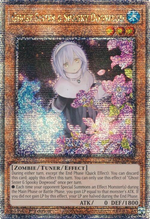 Image for Ghost Sister & Spooky Dogwood (Alternate Art) (Quarter Century Secret Rare) (Quarter Century Bonanza) (RA03-EN020) - YuGiOh