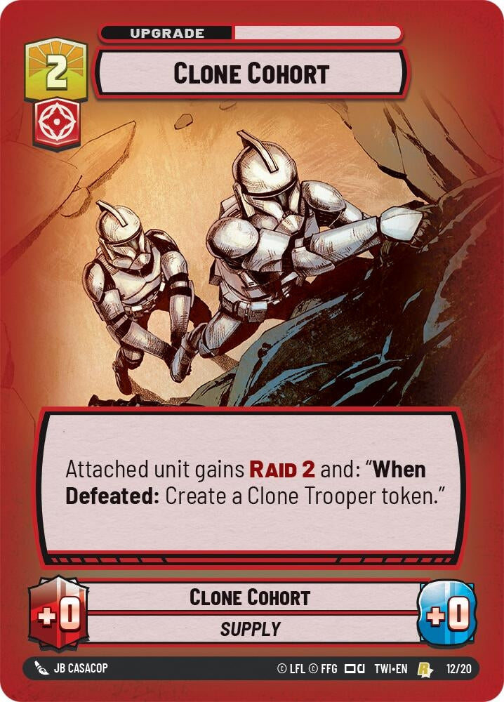 Image for Clone Cohort (Twilight of the Republic: Weekly Play Promos) (12/20) - Star Wars: Unlimited