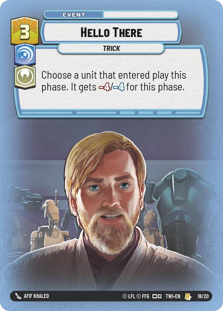 Image for Hello There (Twilight of the Republic: Weekly Play Promos) (18/20) - Star Wars: Unlimited