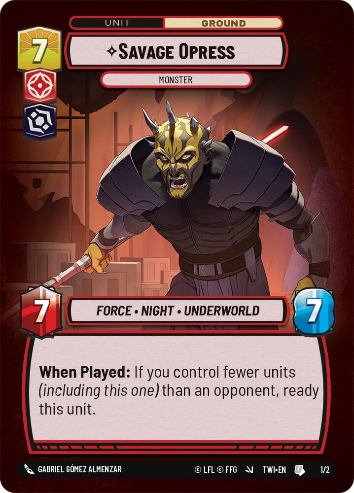 Image for Savage Opress - Monster (Organized Play Promos) (1/2) - Star Wars: Unlimited