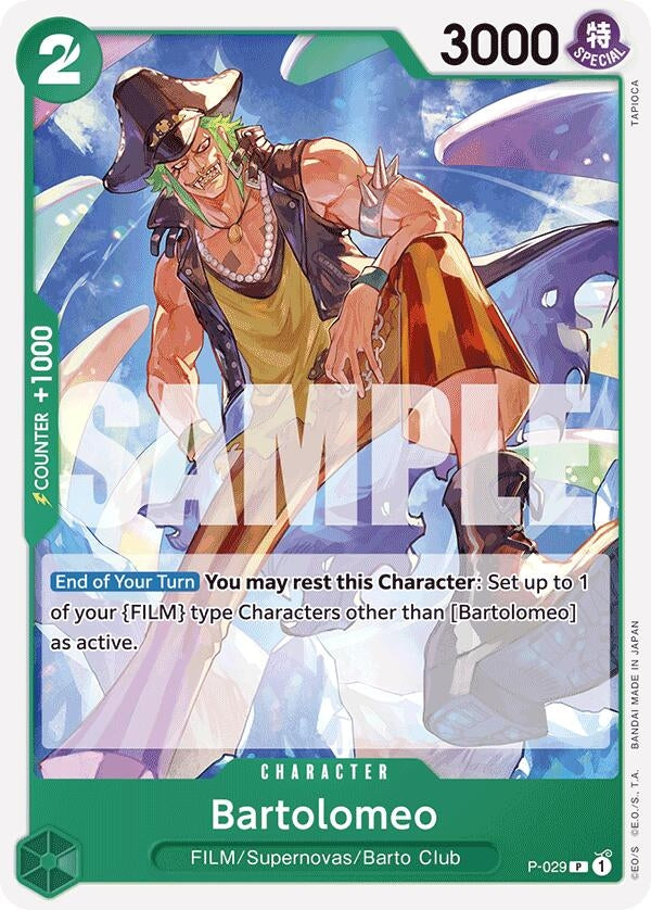 Image for Bartolomeo (P-029) (Reprint) (Premium Booster -The Best-) (P-029) - One Piece Card Game