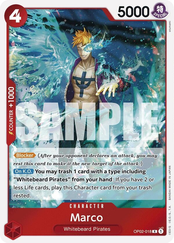 Image for Marco (Reprint) (Premium Booster -The Best-) (OP02-018) - One Piece Card Game