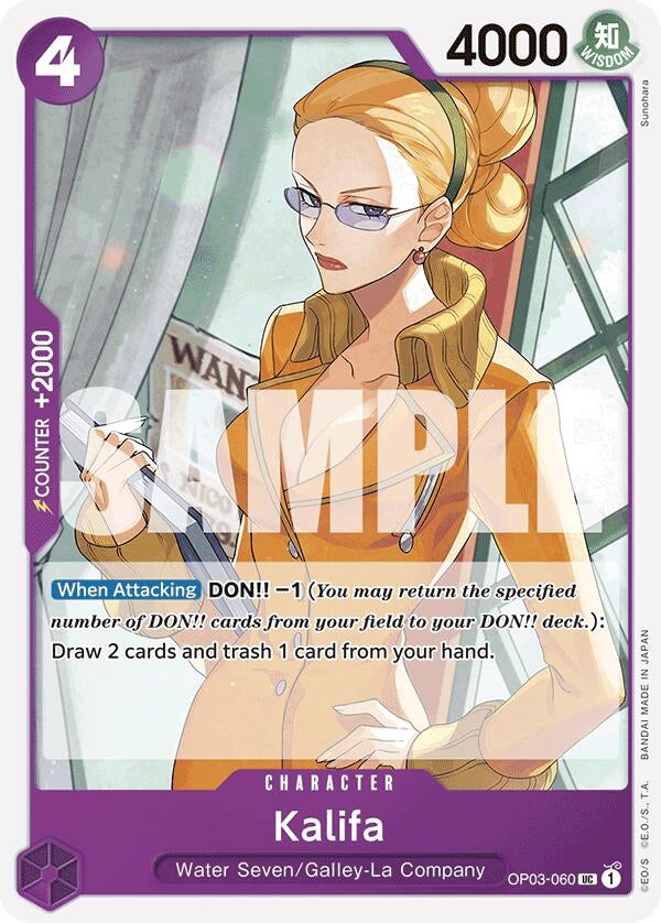 Image for Kalifa (Reprint) (Premium Booster -The Best-) (OP03-060) - One Piece Card Game