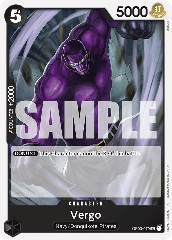 Image for Vergo (Reprint) (Premium Booster -The Best-) (OP03-079) - One Piece Card Game