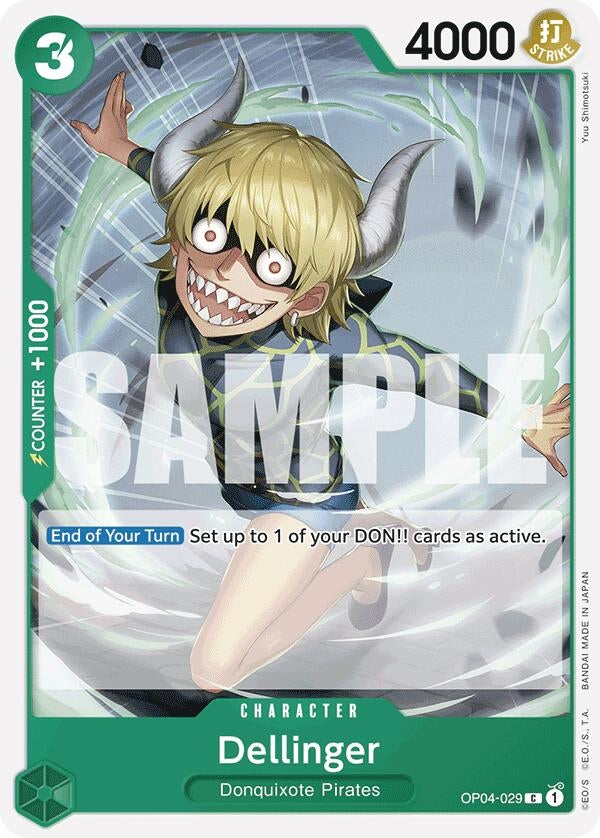 Image for Dellinger (Reprint) (Premium Booster -The Best-) (OP04-029) - One Piece Card Game