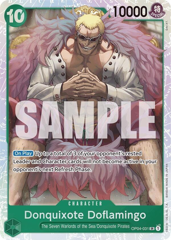Image for Donquixote Doflamingo (Reprint) (Premium Booster -The Best-) (OP04-031) - One Piece Card Game