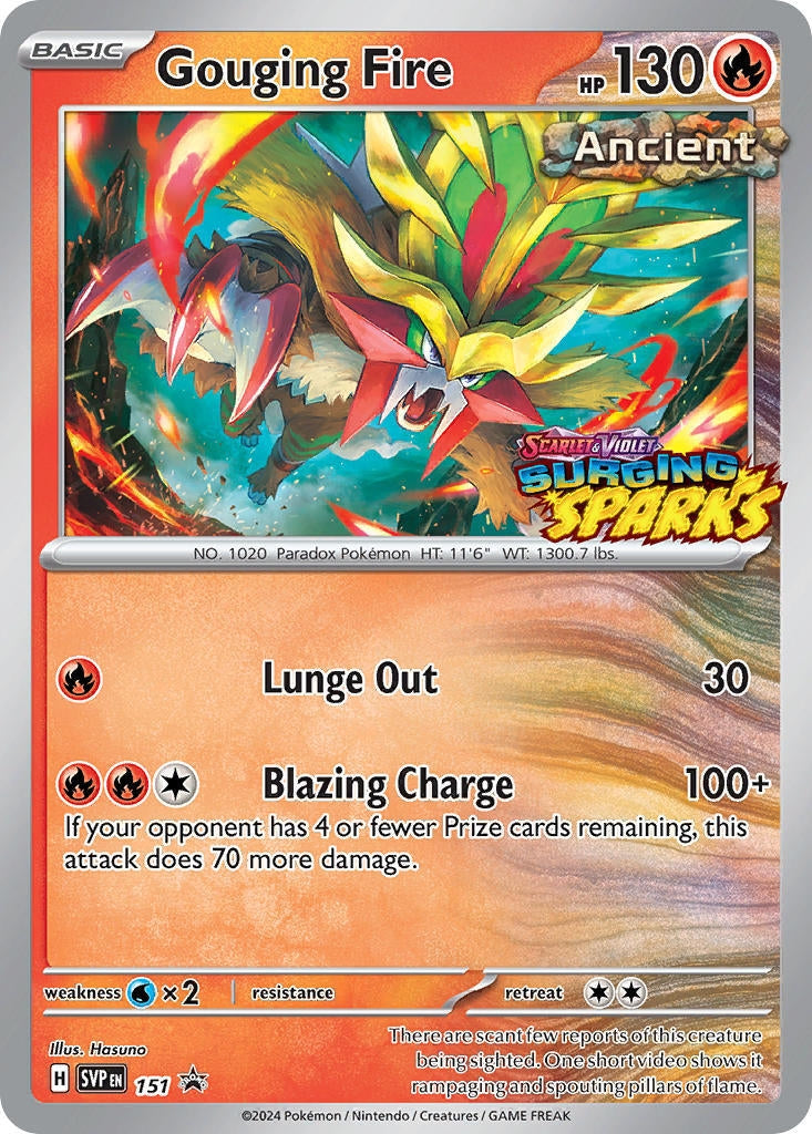 Image for Gouging Fire - 151 (SV: Scarlet & Violet Promo Cards) (151) - Pokemon