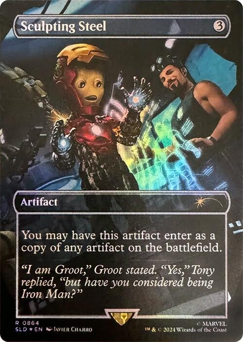 Image for Sculpting Steel (Rainbow Foil) (Secret Lair Drop Series) (864) - Magic: The Gathering
