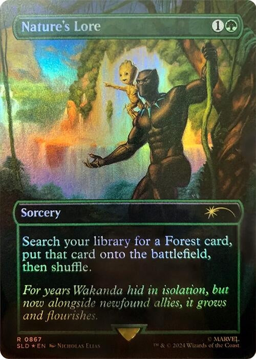 Image for Nature's Lore (867) (Rainbow Foil) (Secret Lair Drop Series) (867) - Magic: The Gathering