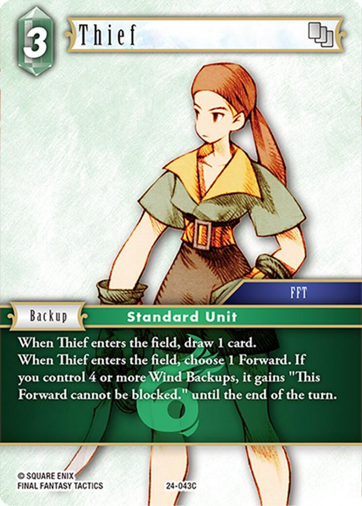 Image for Thief (Hidden Legends) (24-043C) - Final Fantasy TCG