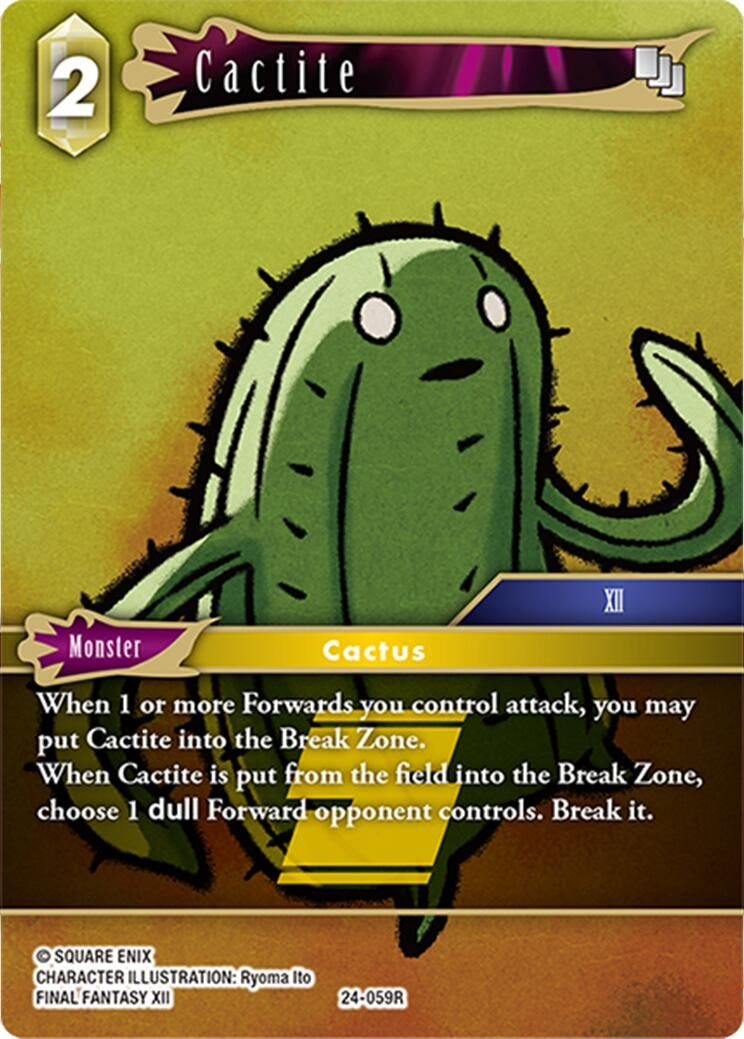 Image for Cactite (Hidden Legends) (24-059R) - Final Fantasy TCG