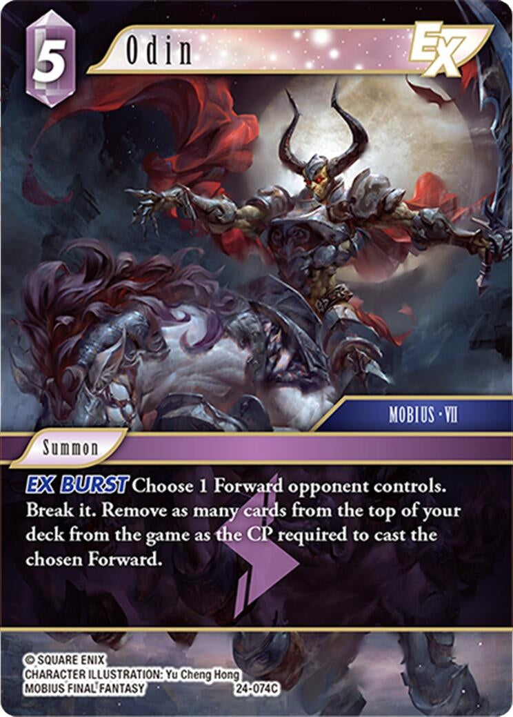 Image for Odin (Hidden Legends) (24-074C) - Final Fantasy TCG