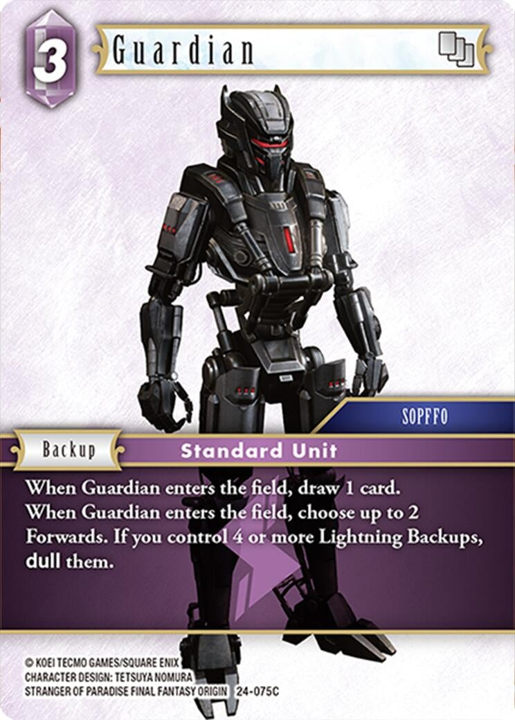 Image for Guardian (Hidden Legends) (24-075C) - Final Fantasy TCG